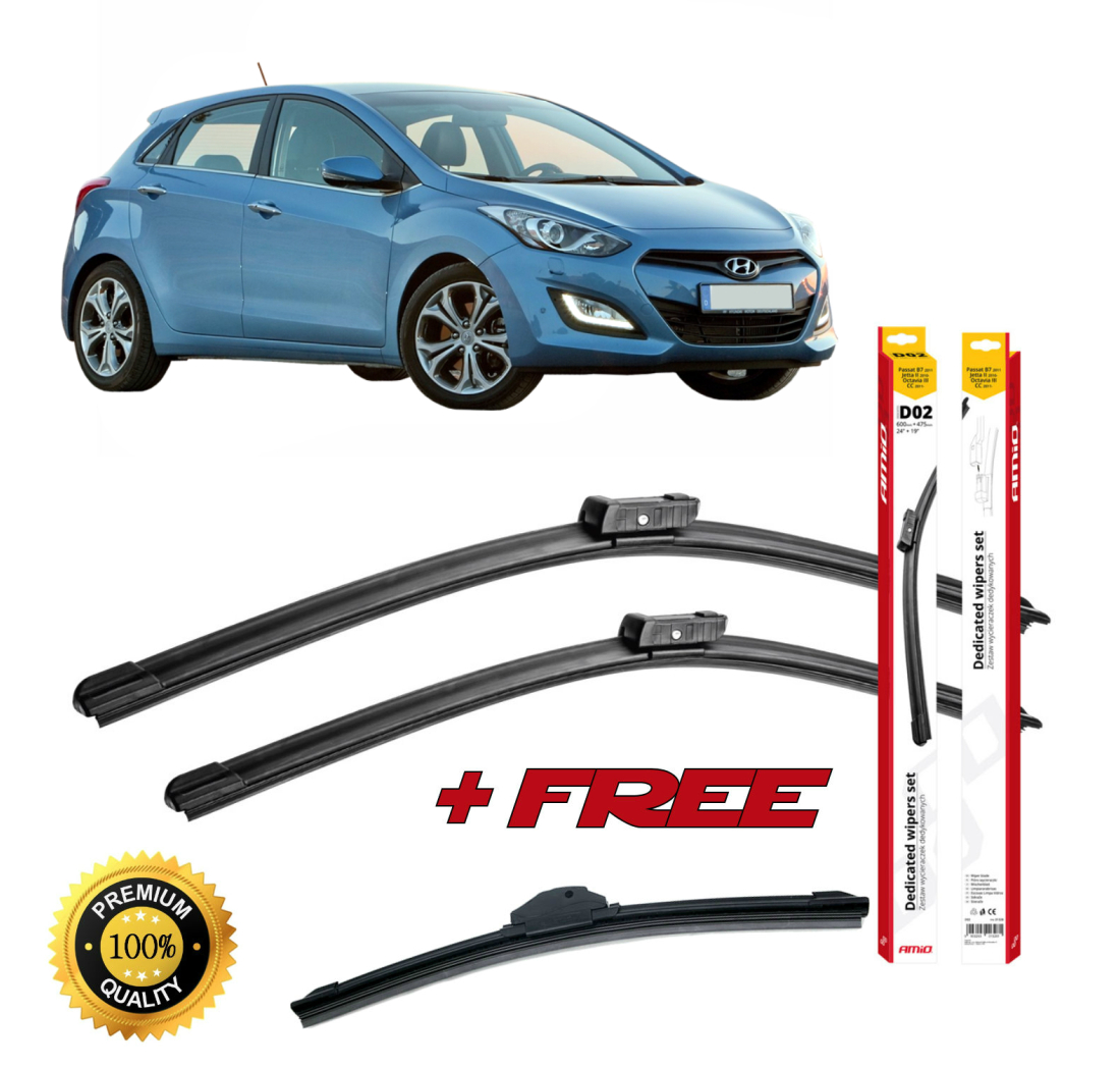 METLICE BRISAČA ZA  HYUNDAI i30 II 2011 > | + POKLON STRAŽNJA METLICA